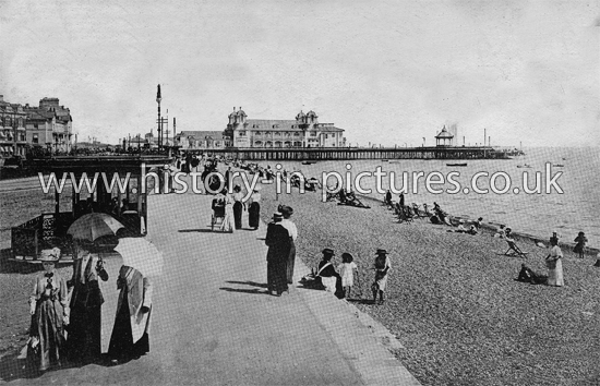 The Promenade and Pier, South Parade, Southsea, Hampshire. c.1911